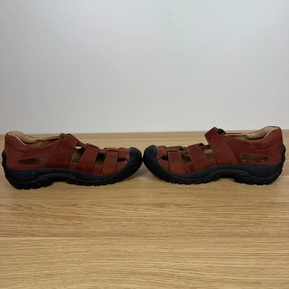 Keen Monterey Chestnut/ Rust Leather Fishing Hiking Sandals Women’s 6.5 EU 37 - Picture 5 of 8